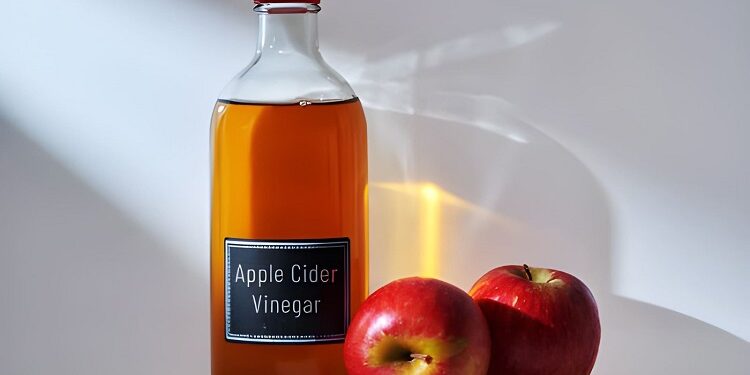 Apple cider vinegar and fresh apple